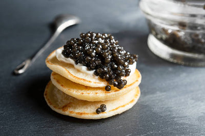 Recette de dégustation de caviar sur blinis